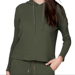 LETT Bari Hoodie in Moss Green